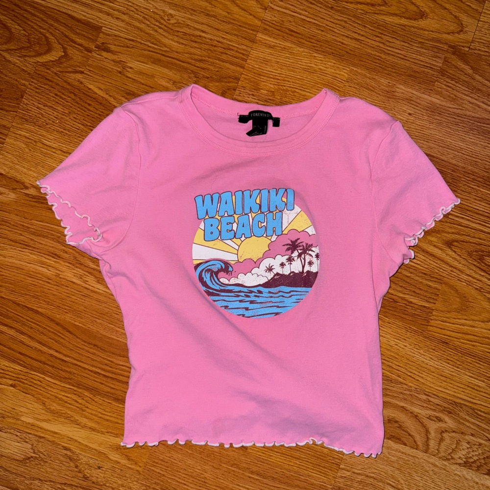 Forever 21 Pink Casual Tee